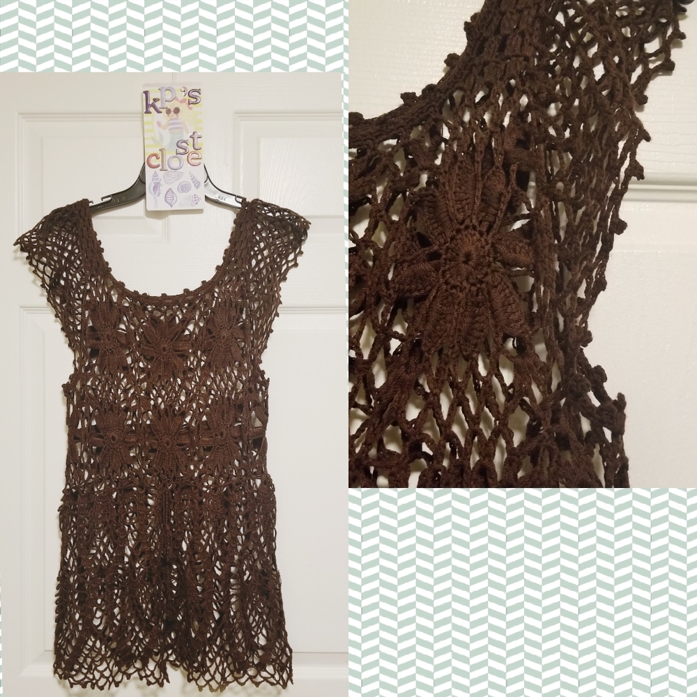 Crochet beach coverup